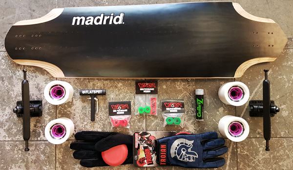 #FlatspotDeckOfTheDay Blog, Flatspot Longboards, Madrid Skateboards, Madrid Trapstar, Longboard, Downhill Longboard, Rogue Trucks, Venom Wheels, Bushings