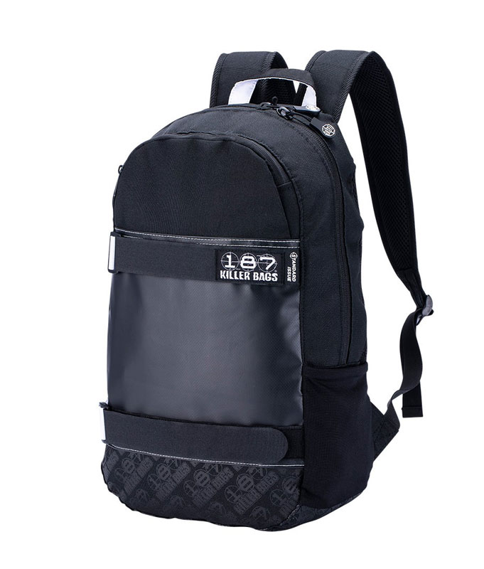 187 Killer Bags Standard Issue Backpack Black Flatspot Longboard Shop