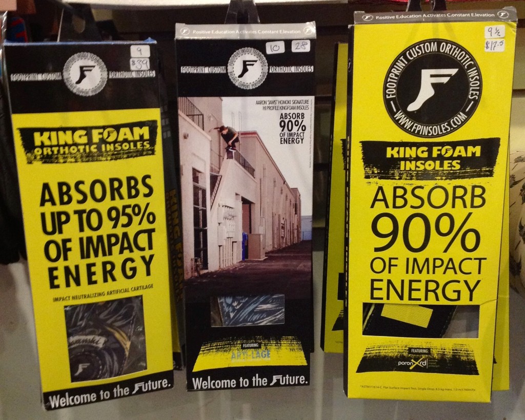 Footprint King Foam Insoles & Orthotics Flatspot Longboard Shop