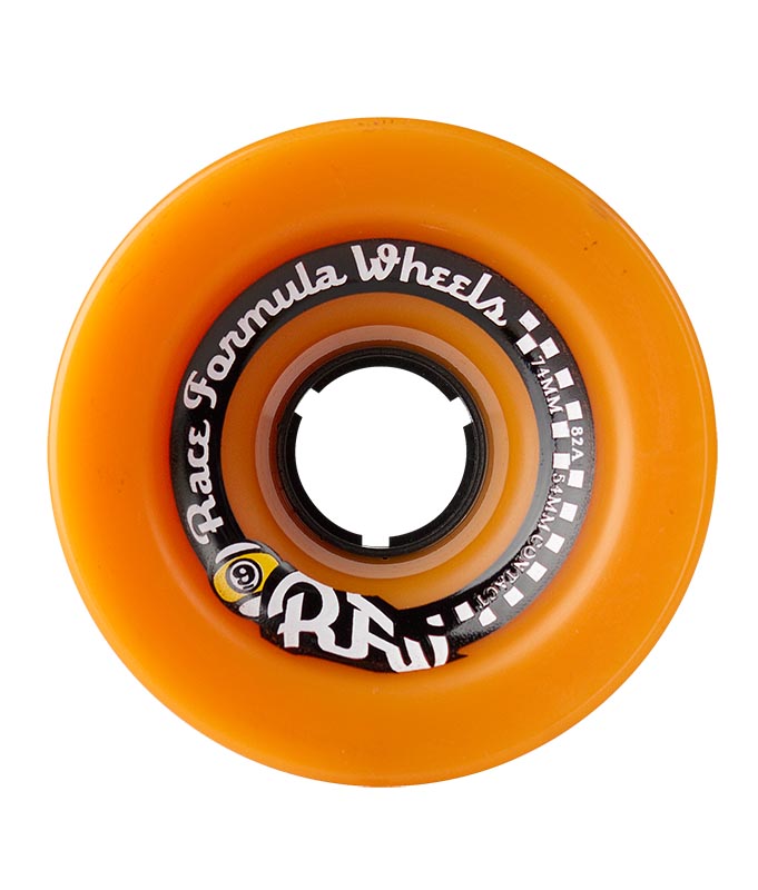 74MM RFW OFFSET ORANGE copy Flatspot Longboard Shop