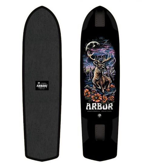 Arbor-Skateboard-Daniel-Macdonald-Black-Buck-Pro-Downhill-Deck