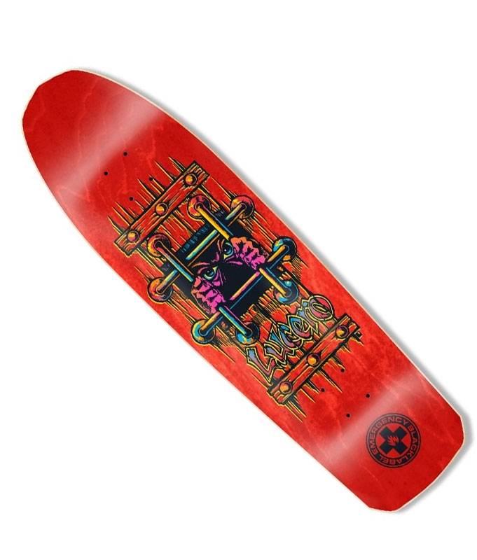 Black Label Skateboard Deck Emergency Lucero OG Bars Yellow 9.25″ x 33.25″ 