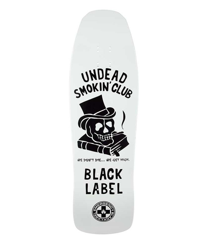 Black Label - Undead Smoking Club White- 9.5in x 31.5in - Flatspot