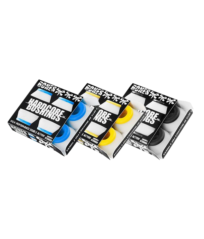 Bones Hardcore Bushings White Soft Medium Hard Pack