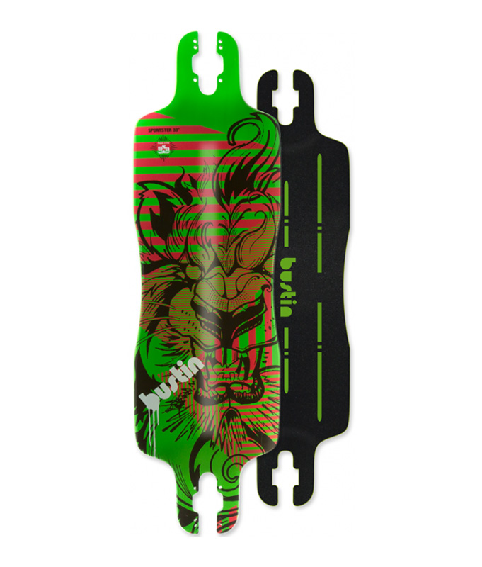 Longboard Bustin CUSTOM 36 – Planche Skate Graphique – Occasion Bon État