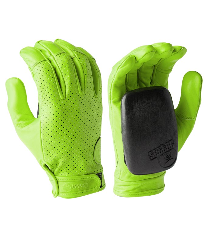 Sector 9 - Driver Slide Gloves - Green - Flatspot Longboard Shop