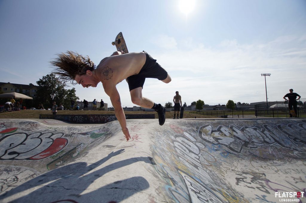 Flatspot Longboards, New West Skatepark, Skateboarding, Longboarding