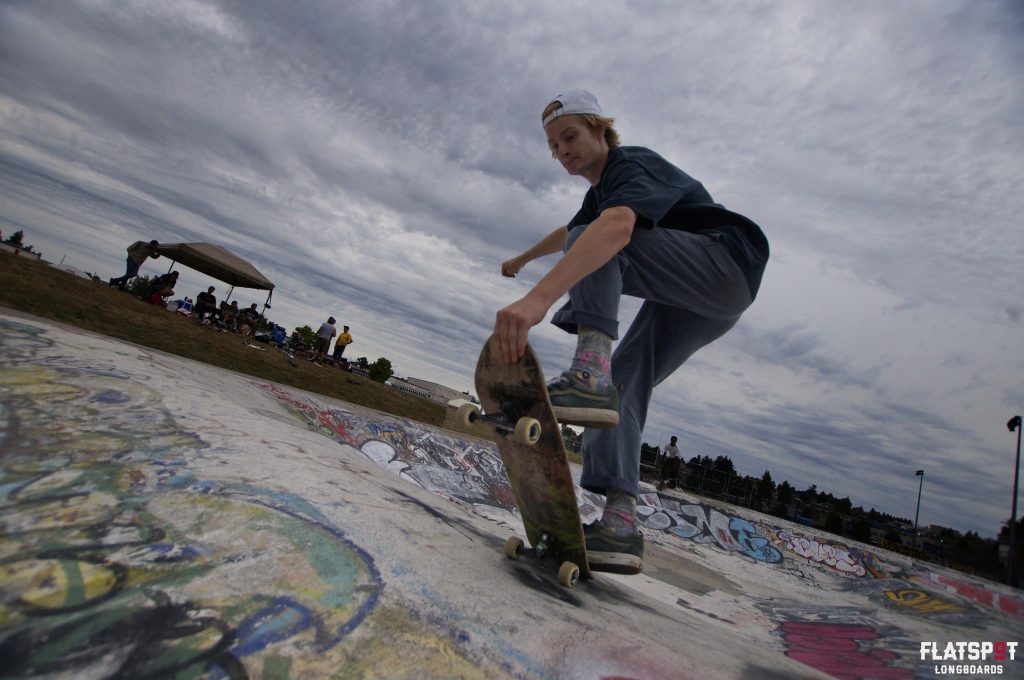 Flatspot Longboards, New West Skatepark, Skateboarding, Longboarding