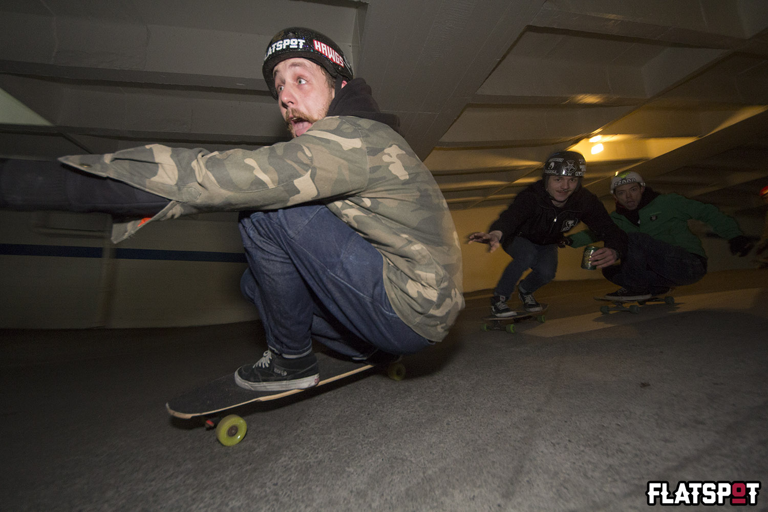 Flatspot Longboards, Vancouver Parkades, Parkade Session, Garage