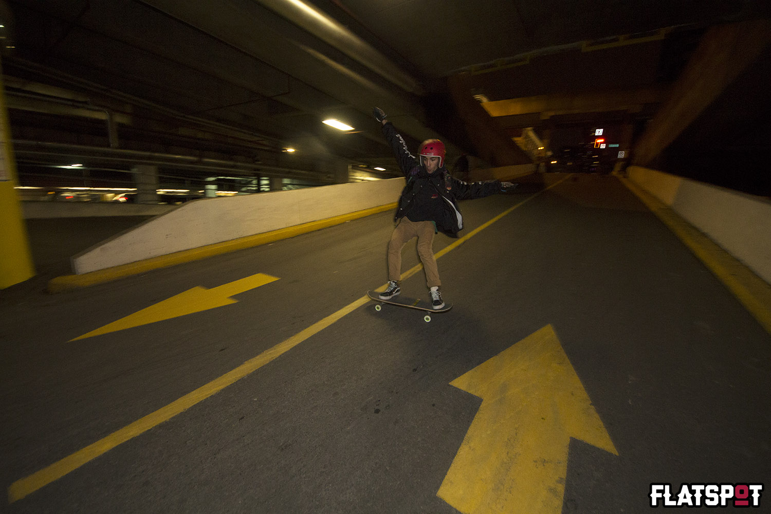 Flatspot Longboards, Vancouver Parkades, Parkade Session, Garage