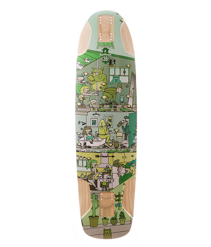 スケートボード Kebbek alps downhill skate deck Kebbek - Top Mount 36 - Deck - Flatspot Longboard Shop