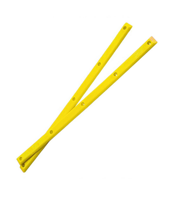 Pig Wheels Yellow Skate Rails Rails Set of 2 with mounting hardware