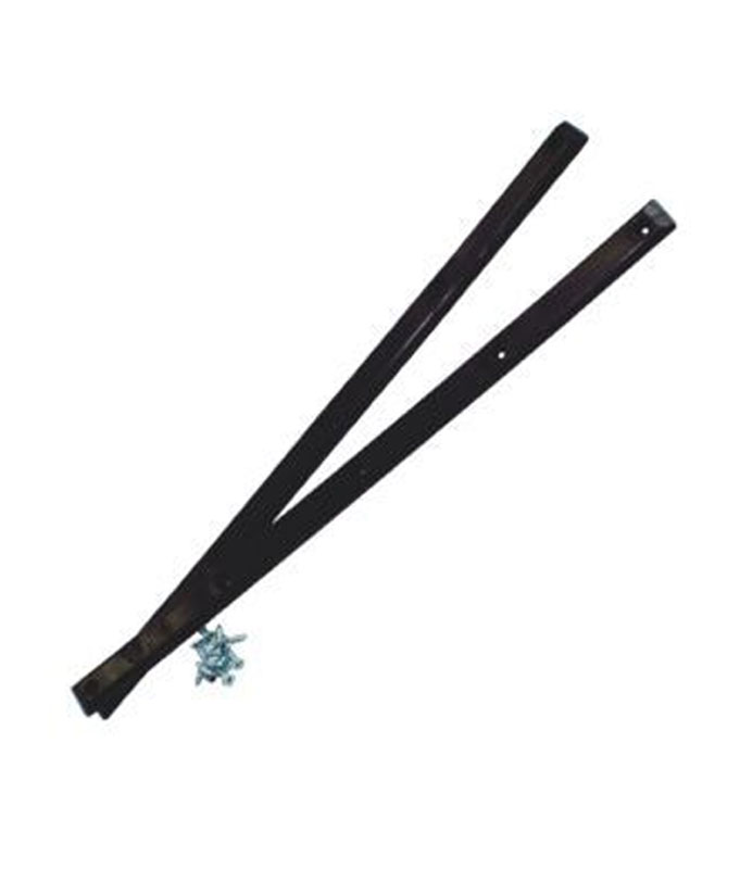 Pig Wheels Black Skate Rails Rails Set of 2 with mounting hardware