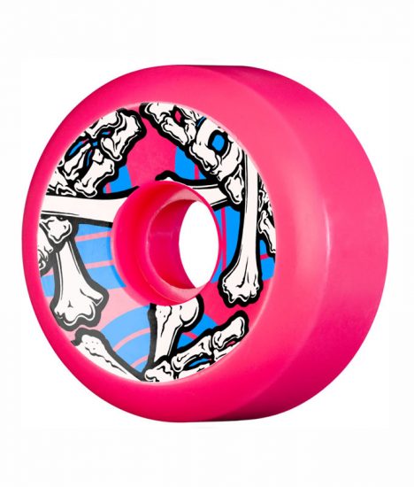 Powell-Peralta-Cross-Bones-Skateboard-Wheels-64mm-97a-pink-profile