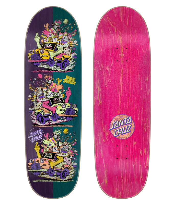 SANTA CRUZスケートボードデッキ ジョンソンビーストワゴン Santa Cruz Skatebaords Johnson Beastwagon Crew Egg 8.8in x 32in Deck