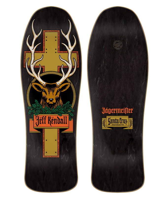 Santa Cruz Jeff Kendall Pumpkin Black Stain 10'' Skateboard