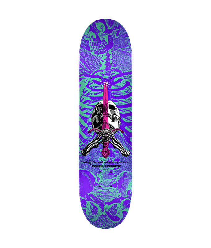 Powell Peralta - Skull and Sword Turquoise - 8.25in x 31.95in