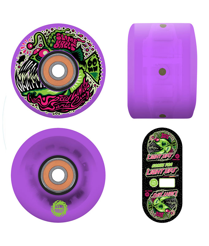 Slime Balls Wheels - Angler Light Ups OG Slime Purple LED