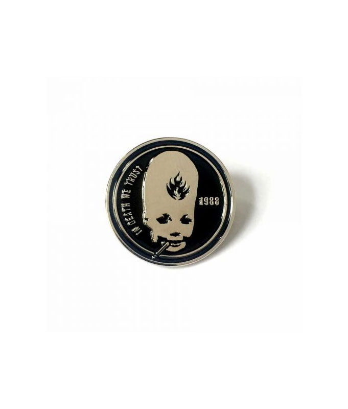 Black Label Skateboards 1988 Thumbhead - Enamel Pin