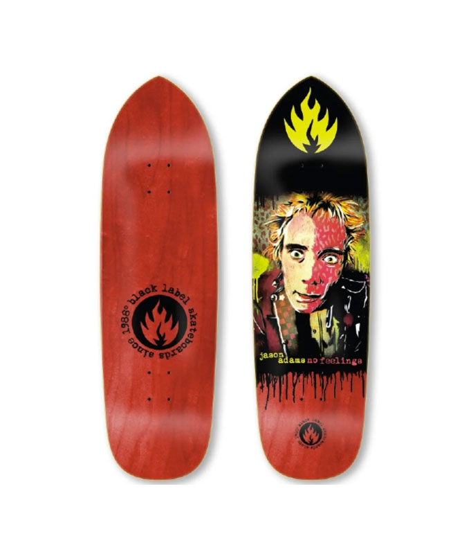 【2025年】エレガントファッションを上品に着 Point Punk Adams - Label Black No x 9.5in - Red Feelings スケートボード