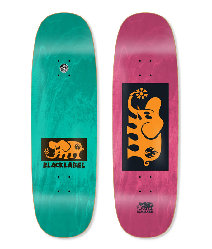 Black Label Skates ELEPHANT BLOCK Orange Tugboat 9.5in x 32.125in