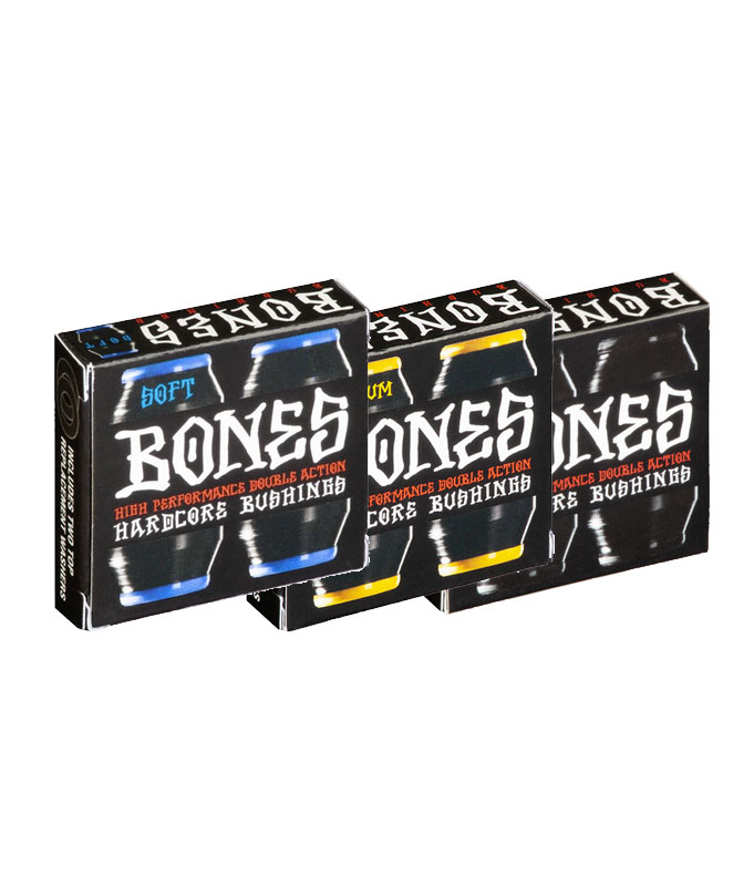 Bones Hardcore Bushings Black Soft Medium Hard Pack