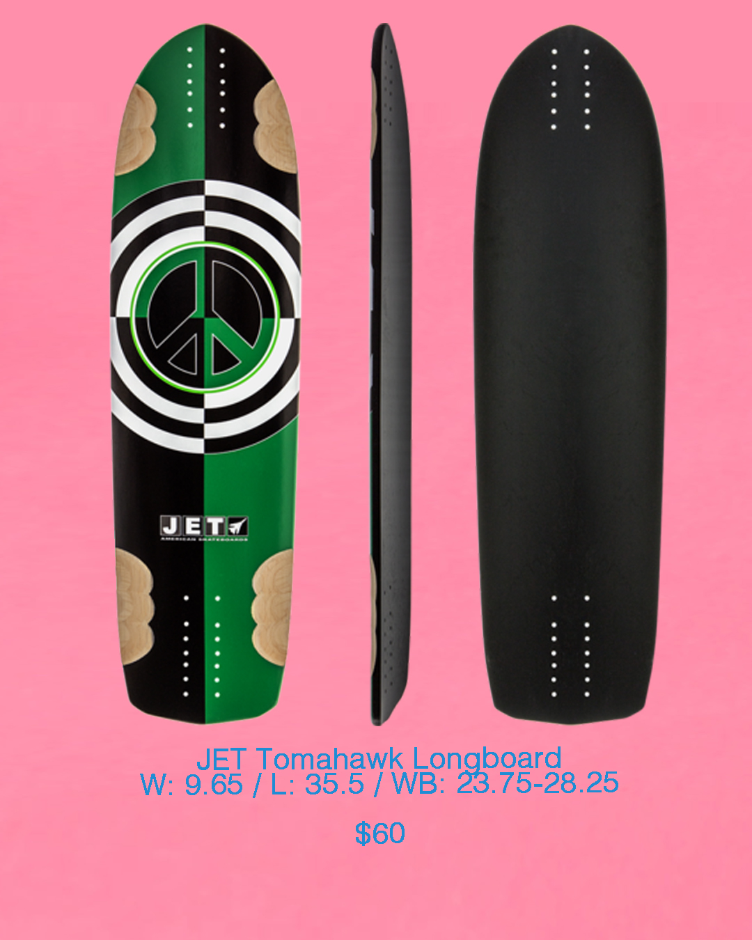 Jet - Tomahawk - Deck - Flatspot Longboard Shop