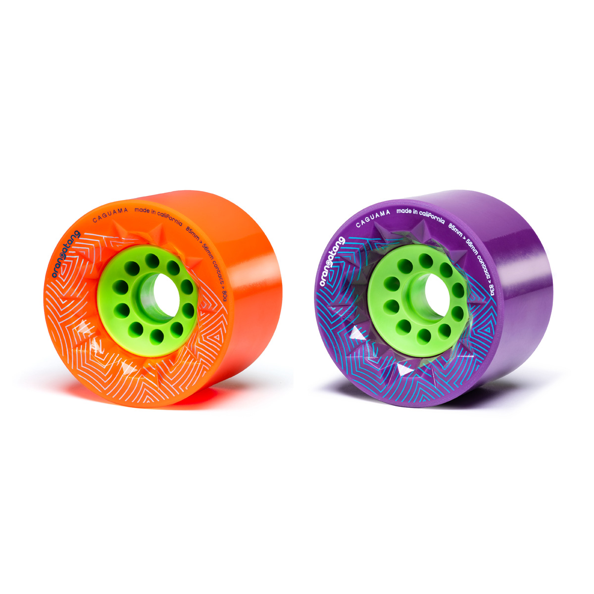 Orangatang In Heat 75 mm longboard wielen | Paars | Fresh Waves