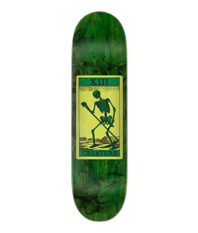Creature Deathcard LG Birch 8.5in x 32.25in Skateboard Deck
