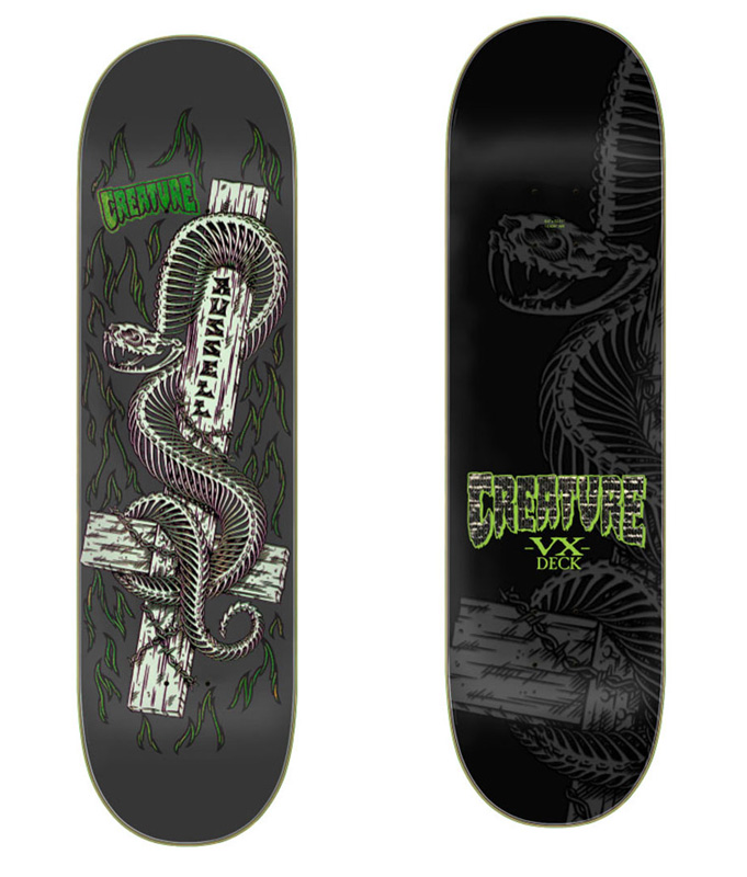 Creature Russell Keepsake VX Deck Skateboard Deck 8.6in x 32.11in