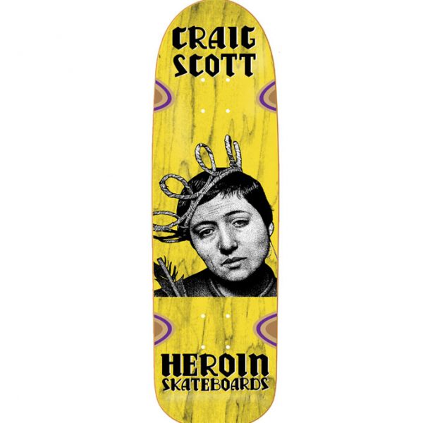 Heroin Skateboards Craig Questions Joan 9.5inch - Deck