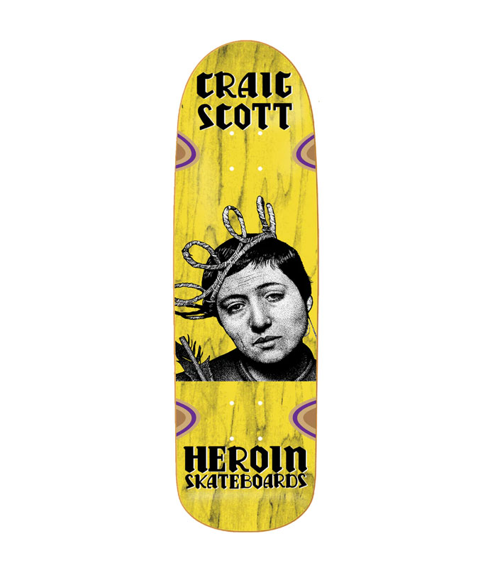 Heroin Skateboards Craig Questions Joan 9.5inch - Deck