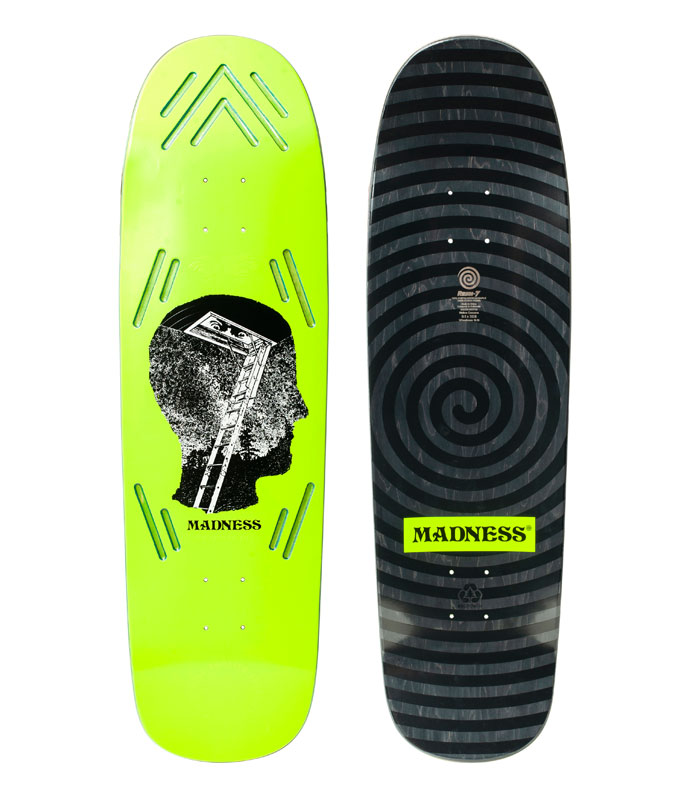 Madness Skateboards - Out Of Mind R7 Neon Yellow - 9.13in deck