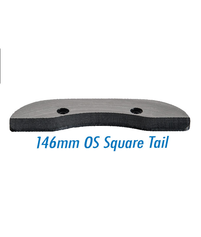 Seismic Skid Plates Old School Tail Black 146mm Flatspot