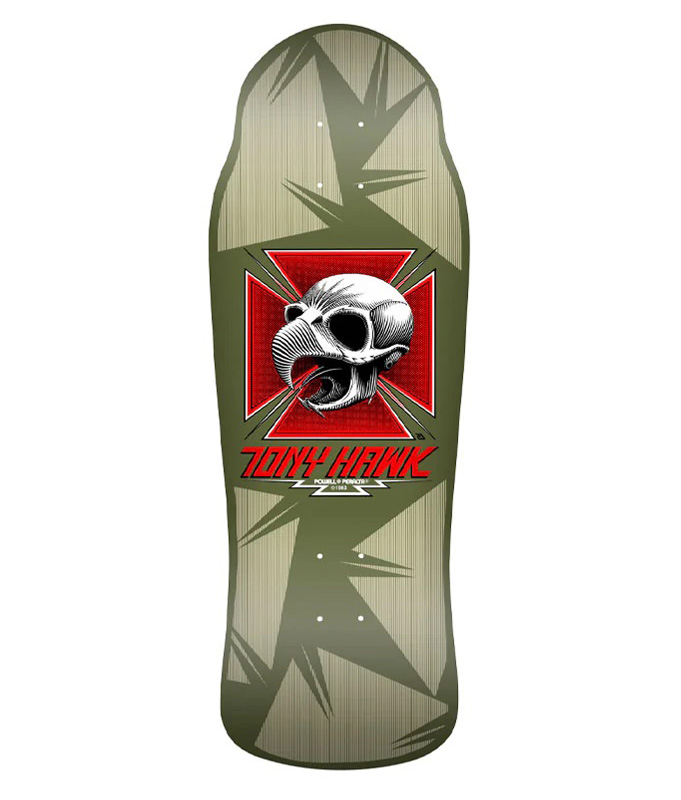 Bones Brigade Skateboard Powell Peralta - Edition Blacklight Tony Hawk Skateboard Pas Cher