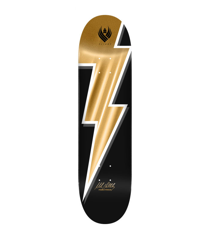 Powell Peralta Mike Vallely Lightning Bolt Gold Foil Flight 8.5in