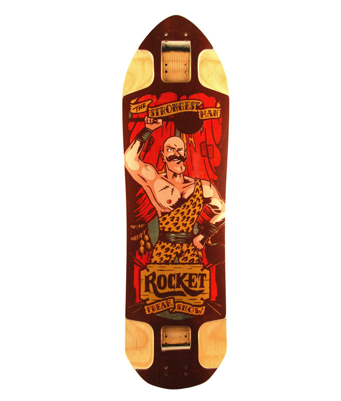 Rocket Longboards freak show strongest man- Mini Hades - Deck