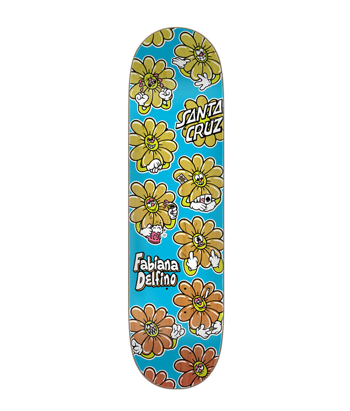 Santa Cruz - Delfino Wildflower VX Deck Skateboard - 8.25in x 31.60in
