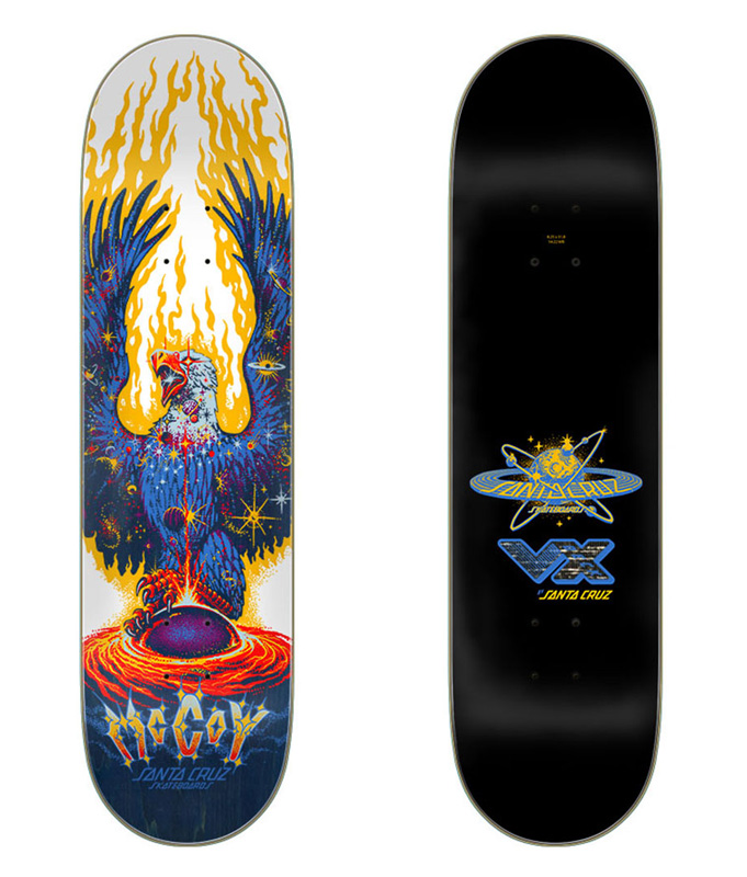 Santa Cruz McCoy Cosmic Eagle VX Deck Skateboard 8.25in x 31.83in