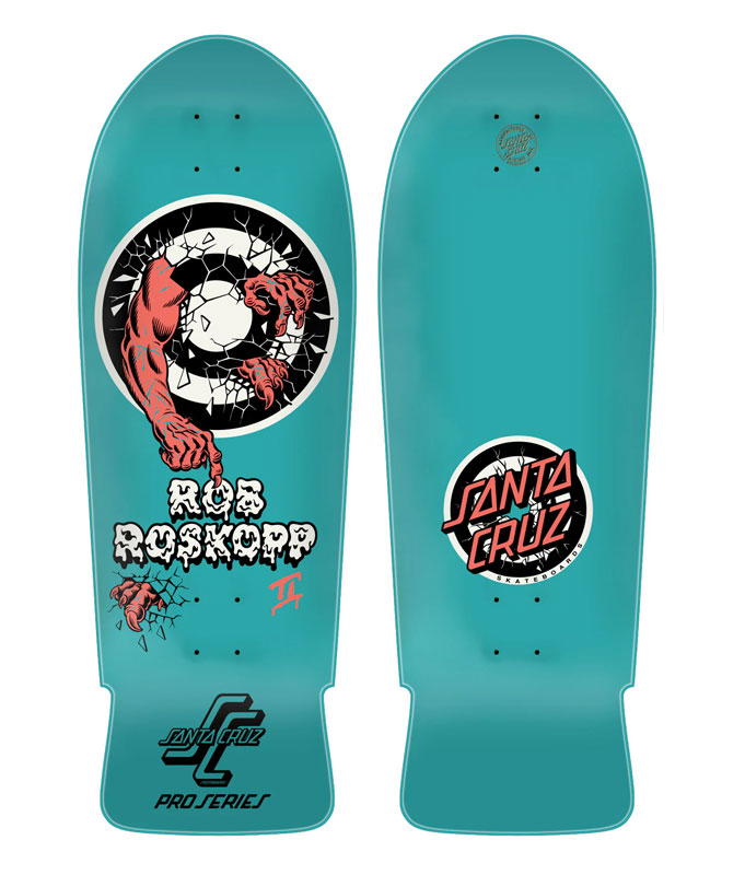 Santa Cruz Skateboard - Rob Roskopp Two Reissue - 10.35in x