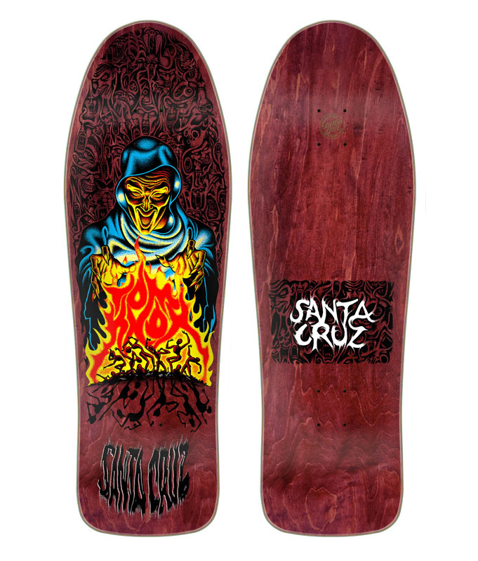 Santa Cruz - Knox Firepit Burgundy Reissue - 10.07in x 31.275in