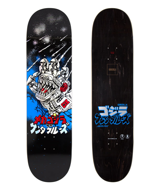 Santa Cruz Skateboard Deck - Godzilla Mecha Hand - 8.0in x
