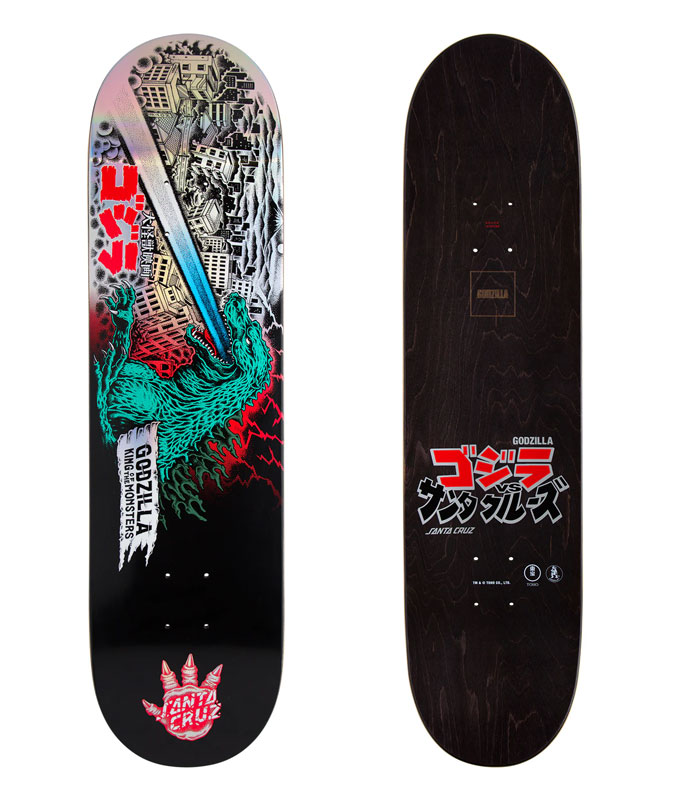 Santa Cruz Skateboard Deck - Godzilla O'Brien Reaper - 8.25