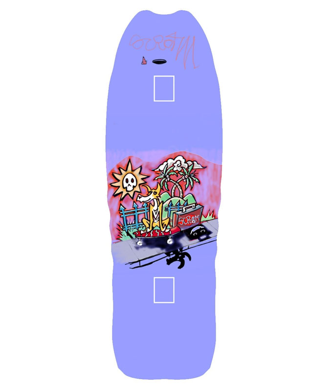 Scram Skates - Suitcase - 10.125in x 31.125in skateboard deck