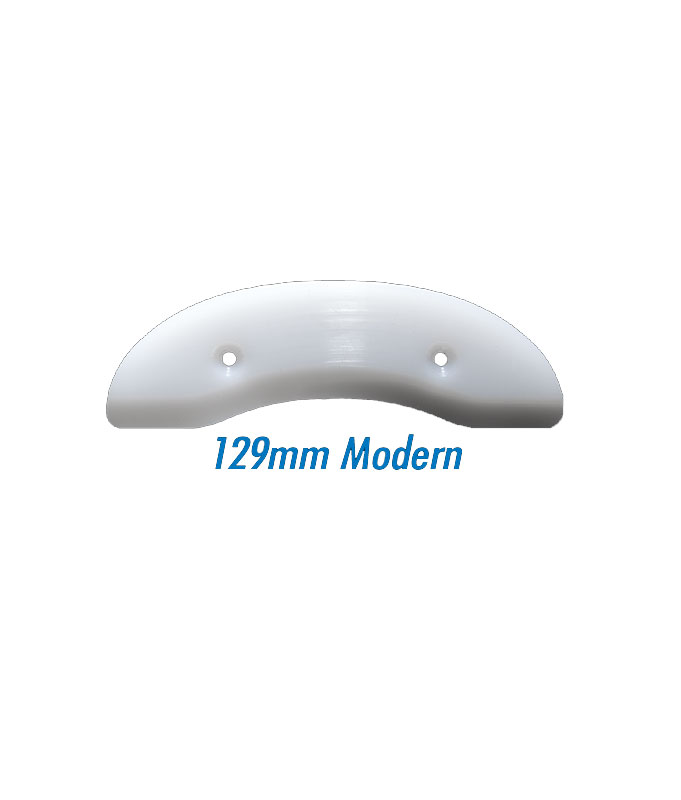 Seismic Skid Plates Modern White 129mm Flatspot Longboard Shop