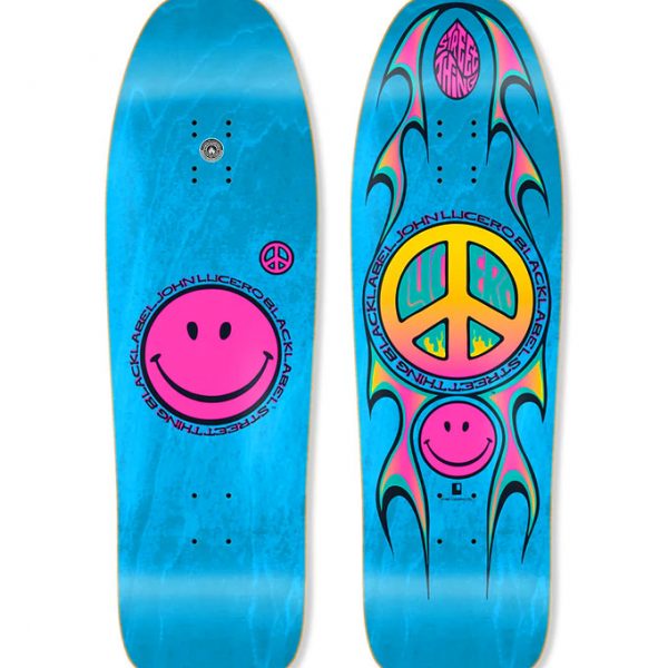 Black Label John Lucero Street Thing Deck in White for Sale