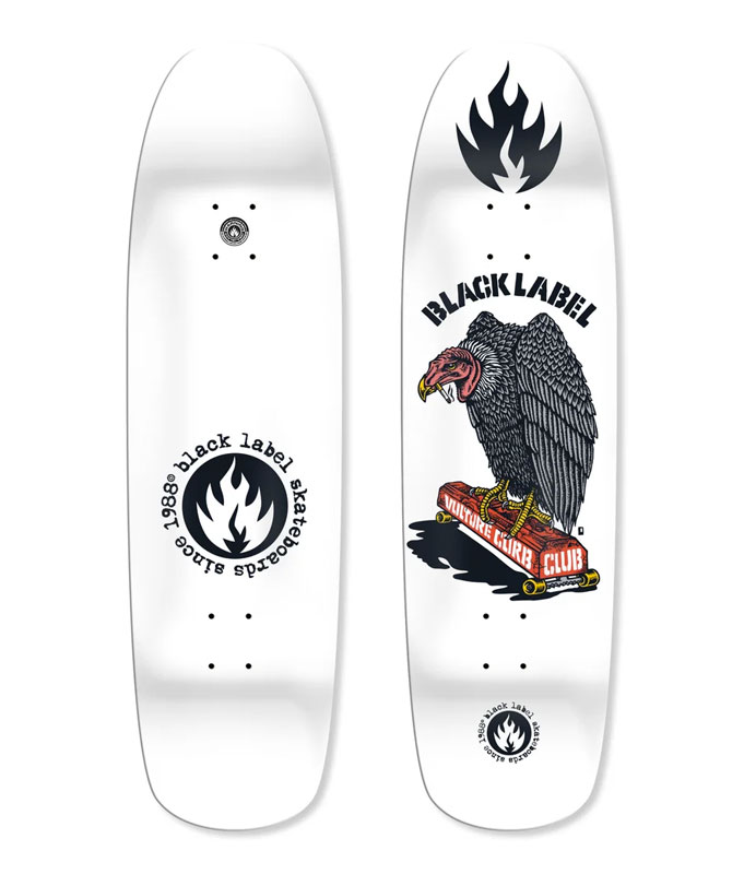 BLACK LABEL VULTURE CURB CLUB 8.88 Black label skateboard | FINN